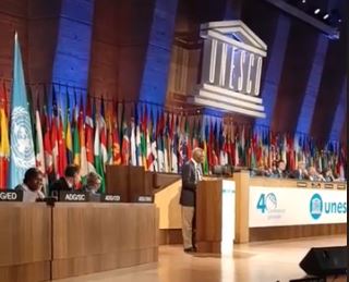 Professor Sonii Speaks at the 40th Session of the General Conference of UNESCO in Paris, France